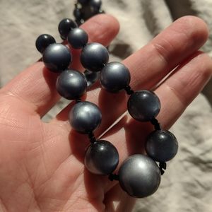 Beautiful Chatoyant Resin Bead Necklace